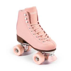 lot 15347 image: Tuosamtin Roller Skates for WomenYouth with Height Adjustable stoppers Retro Quad Roller Skates for Outdoor and Indoor (Size 8, Pink)