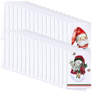 lot 15352 image: Patelai 32 Pieces Sublimation Blank Towels, DIY Microfiber Kitchen Towels, Modern Multi Purpose Dish Towels for Kitchen Cleaning, 16 x 24 Inch
