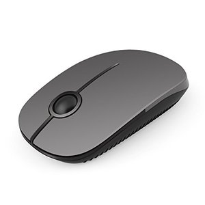 lot 15430 image: VssoPlor Wireless Mouse, 2.4G Slim Portable Computer Mice with Nano Receiver for Notebook, PC, Laptop, Computer (Black and Gray)