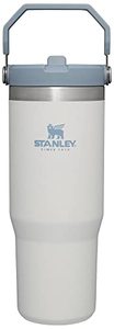 lot 15454 image: Stanley IceFlow Stainless Steel Tumbler with Straw - Vacuum Insulated Water Bottle for Home, Office or Car - Reusable Cup with Straw Leak Resistant Flip - Cold for 12 Hours or Iced for 2 Days (Fog)