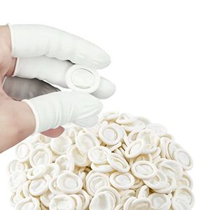 lot 15461 image: Zfyoung Pack of 340 Disposable Latex Finger Cots