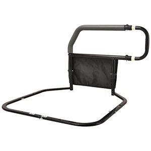 lot 15499 image: Sangohe Bed Assist Rail for Elderly, Adjustable Bed Grab Bar Handle for Senior Adults with Storage Pocket, Safe Assistance for Getting in & Out of Bed at Home and Dorm - Fit King, Queen, Full, Twin