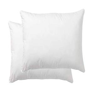 lot 15504 image: Danmitex Euro Pillow Insert, Decorative Throw Pillow Stuffer, Down and Feather Filled, Cotton Fabric (White), 26x26, Set of 2, Suitable for Home, Bed