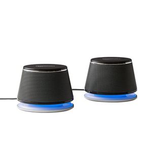 lot 15518 image: Amazon Basics USB Plug-n-Play Computer 2 Speakers for PC or Laptop, Black - Set of 2