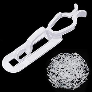 lot 15544 image: Blulu Christmas Light Clips Hooks, Christmas Gutter Clips, Christmas Shingle Clips Outdoor, All Purpose Gutter Hooks Compatible with C9 C7 C6 for Roof, Roof Ridge Line, Fence (Translucent, 120 Pieces)