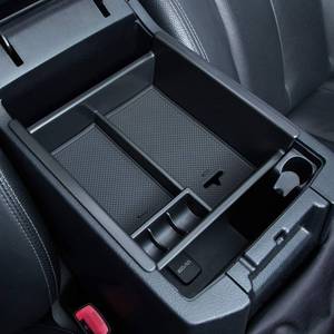 lot 15556 image: JKCOVER Center Console Organizer Tray Compatible with Toyota 4Runner 2010-2021 2022 2023 2024 and Kia Telluride 2020-2024 Accessories,Insert Armrest Box Secondary Storage ABS Black Materials