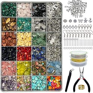 lot 15557 image: Xmada Jewelry Making Supplies Kit - 1587 PCS Beads, Crystal Beads, Jewelry Pliers, Beading Wire, Earring Hooks, Rings, Bracelets for Girls and Adults