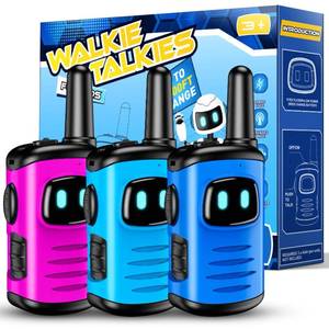 lot 15560 image: Kids Walkie Talkies Toys for Boys DASTION-99 Mini Robots Walkies Talkies Easter Basket Stuffers Birthday Gifts for 3 4 5 6 Year Old Boys Girls Toys for 3-6 Year Old Boy Girl 3 Pack