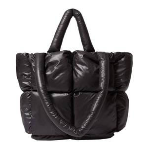 lot 15605 image: YFGBCX Puffer Tote Bag for Women Quilted Puffy Handbag Light Winter Down Cotton Padded Shoulder Bag Down Padding Tote Bag with Inner Zip Pocket