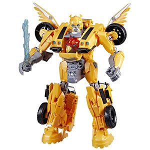 lot 15630 image: Transformers Toys Rise of The Beasts Movie, Beast-Mode Bumblebee Converting Toy with Lights and Sounds, Ages 6 and up, 10-inch