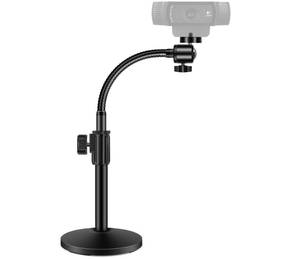 lot 15638 image: InnoGear Webcam Stand for Desk, Camera Stand Mount Gooseneck Arm for Logitech Webcam C922 C930e C920S C920 C615 C960 C920x BRIO 4K NexiGo N60, Phone Mount, Right Light, Gopro with 14 Thread