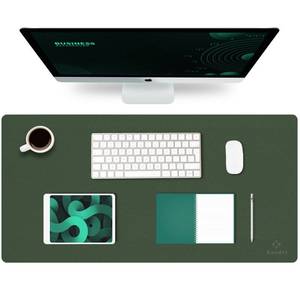 lot 15644 image: K KNODEL Large Desk Mat, Office Desk Pad, Computer Desk Mat, Laptop Mat for Desk, Desk Protecor Mat, Desktop Mat, Desk Writing Pad, Desk Blotter Pad, Desk Cover Mat (31.5x15.7, Dark Green)