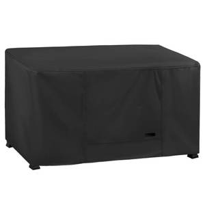 lot 15656 image: NettyPro Rectangular Fire Pit Table Cover Waterproof Heavy Duty Outdoor Patio Firepit Cover for Gas Propane Fire Pit Table Rectangle, 52 x 34 x 24 Inch, Black