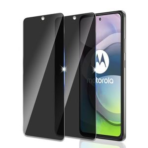 lot 15668 image: Lcerco 2 Pack Privacy Screen Protector for Motorola One 5G Ace, 9H Hardness Tempered Glass Screen Protector Film, Anti-Scratch Bubble Free Easy Installation Compatible with Motorola One 5G Ace