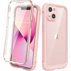 lot 15677 image: Diaclara Designed for iPhone 13 Case, Full Body Rugged Case with Built-in Touch Sensitive Anti-Scratch Screen Protector, Soft TPU Bumper Case for iPhone 13 6.1 (Crystal Pink)