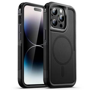 lot 15700 image: JETech Case for iPhone 14 Pro Max 6.7-Inch Compatible with MagSafe, Heavy Duty Dual-Layer Rugged Protection, Shockproof Protective Tough Phone Magnetic Cover (Black)
