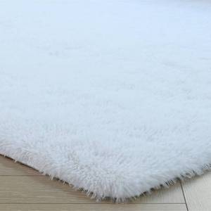 lot 15741 image: duduta White Soft Fluffy Rug 4x6 ft, Shag Fuzzy Plush Rectangle Carpet for Bedroom Nursery Living Room Home Decor