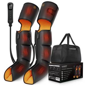 lot 15755 image: QUINEAR Leg Massager, 3-in-1 Foot Calf & Thigh Massager with Heat and Compression Therapy, Leg Massage Boots for Swollen Legs, Edema, RLS Pain Relief, FSA HSA Eligible