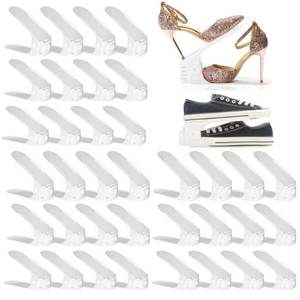 lot 15771 image: RISETEX Shoe Slots Organizer 36 Pack,Shoe Space Saver,Shoe Stakers for a Pair of Shoes,Adjustable Double Layer Stack Shoe Rack,Spacing-saving Storage Shoe Holder for Closet Organization