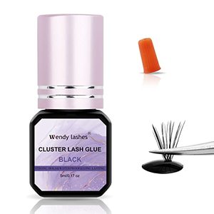 lot 15802 image: Lash Glue Cluster Eyelash Glue Black Sensitive Lash Glue Fast Drying Waterproof Lash Glue Individual Lash Glue Long Lasting DIY Lash Extension Glue Strong Hold Eyelash Glue for Lash Extensions(5ML)