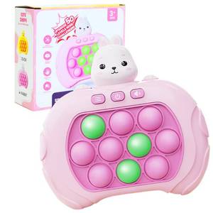 lot 15811 image: AIPINQI Pop Game Light Up Fidget Toy, Quick Push Game Console, Whack a Mole Game, Decompression Breakthrough Puzzle Pop Game Machine, Multiple Game Modes Toy for 3 Years