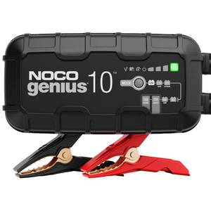 lot 15842 image: NOCO GENIUS10, 10A Smart Car Battery Charger, 6V and 12V Automotive Charger, Battery Maintainer, Trickle Charger, Float Charger and Desulfator for Motorcycle, ATV, Lithium and Deep Cycle Batteries