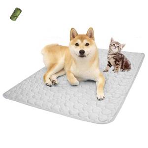 lot 15850 image: MICROCOSMOS Summer Cooling Mat &amp Sleeping Pad- Water Absorption Top, Waterproof Bottom, Materials Safe, Easy Carry, EZ Clean. Keep Cooling for Pets, Kids and Adults - 40x 28 XL