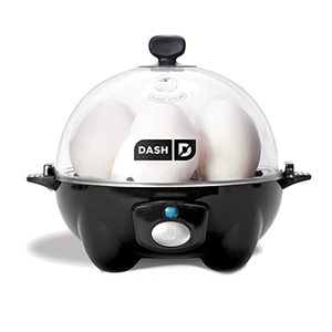 lot 15875 image: DASH Rapid Egg Cooker 6 Egg Capacity Electric Egg Cooker for Hard Boiled Eggs, Poached Eggs, Scrambled Eggs, or Omelets with Auto Shut Off Feature - Black