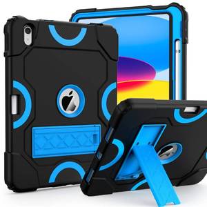 lot 16055 image: Cantis Case for ipad 10th Generation 10.9 inch 2022, iPad 10th Case with Kickstand & Pencil Holder, Heavy Duty Shockproof Rugged Protective Cover for 10.9 iPad 10th Gen (A1-BlackBlue)