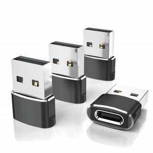 lot 16075 image: Elebase USB to USB C Adapter 4 Pack,Type C Female to A Male Charger Converter for Apple Watch Ultra iWatch 8 7,iPhone 15 14 13 12 Pro Max Plus,Airpods,iPad 9 10 Air 5 Mini 6,Car,Samsung Galaxy S23 S24