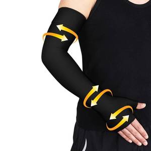 lot 16135 image: beister Lymphedema Medical Compression Arm Sleeve with Gauntlet for Men & Women (Single), 20-30 mmHg Full Arm Support with Dot Silicone Band, Graduated Compression Arm Brace for Swelling, Arthritis
