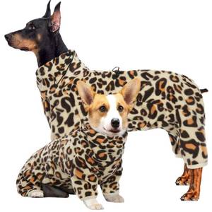 lot 16141 image: ROZKITCH Dog Winter Coat Soft Fleece Pullover Pajamas, Pet Windproof Warm Cold Weather Jacket Vest with Reflective Zipper, Onesie Jumpsuit Apparel Outfit Clothes, Brown XL