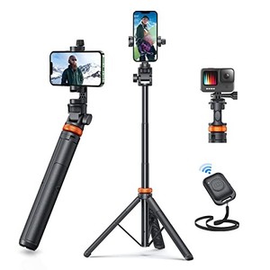 lot 16148 image: EUCOS Newest 62 Phone Tripod, Tripod for iPhone & Selfie Stick Tripod with Remote, Upgraded iPhone Tripod Stand & Travel Tripod, Solidest Cell Phone Tripod Compatible with iPhone 151413Android
