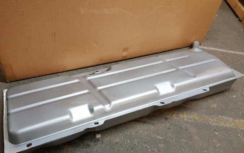 lot 6159 image: New in the original box in perfect condition is this LMC Trucks gas tank for 1967 - 1972 Chevy & GMC pickup trucks