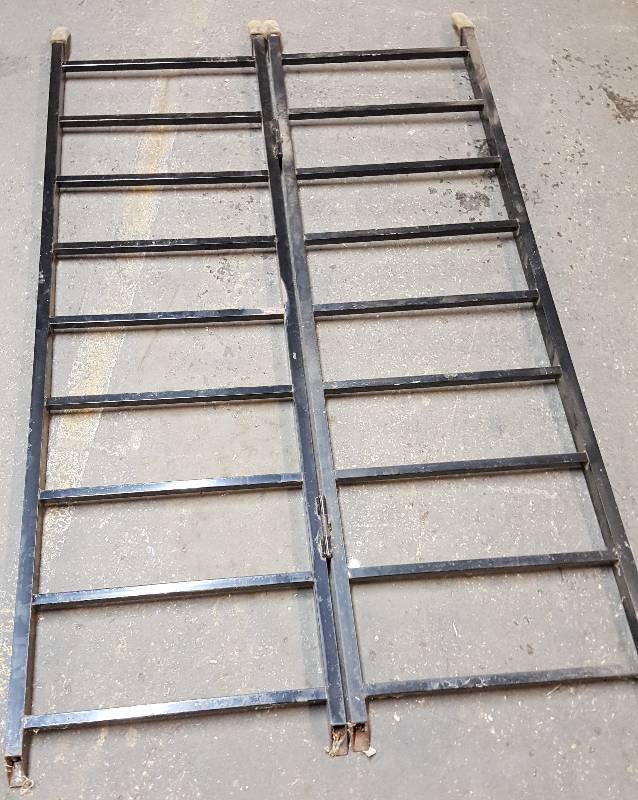 lot 6105 image: Heavy steel 40 wide loading ramp for your lawn mower, 4 wheeler or what ever you need