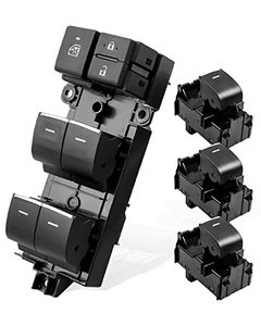lot 37405 image: OCHIKI 4 PCS LED Power Window Switch, Driver and Passenger Side Window Control Switch Panel Replacement Set Fit for Toyota RAV4 XA50 2019 2020 2021 - Retail $84.23