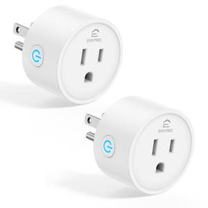 lot 37409 image: EIGHTREE Smart Plug, Smart Plugs That Work with Alexa and Google Home, Compatible with SmartThings, Smart Outlet with WiFi Remote Control and Timer Function, 2.4GHz Wi-Fi Only, 2Packs