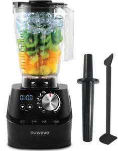 lot 37425 image: Nuwave Infinity Commercial Blender, Smoothie Blender with 2.5HP Motor, Professional Grade, NSF Certified, 64oz Tritan Jar, Laser-Cut Stainless-Steel -Blades & Heavy-Duty Metal Gears - Retail $224.99