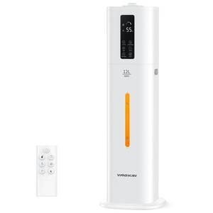 lot 37482 image: VAGKRI 12L Humidifiers for Large Room, Last 120 Hours, Cover up to 1000ft�, Top Fill Ultrasonic Cool Mist Humidifier, 3 Mist Level, 24H Timer, Essential Oil Diffuser Humidifiers For Bedroom, Home - Retail $116.44
