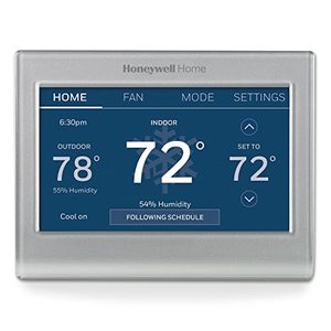 lot 37508 image: Honeywell Home RENEWRTH9585WF Wi-Fi Smart Color Thermostat (Renewed)