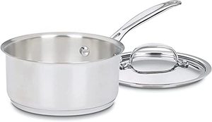 lot 37511 image: Cuisinart 1.5 Quart Saucepan wCover, Chefs Classic Stainless Steel Cookware Collection, 719-16