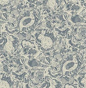 lot 37518 image: NuWallpaper Blue Terrene Peel and Stick Wallpaper (NUS3622)