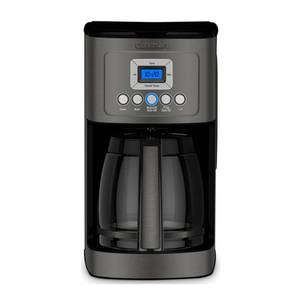 lot 37532 image: Cuisinart Coffee Maker, Perfecttemp 14-Cup Glass Carafe, Programmable Fully Automatic for Brew Strength Control & 1-4 Cup Setting, Black, Stainless Steel, DCC-3200BKSP1