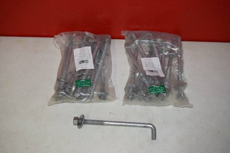 lot 35 image: 20 Hot Dipped Galvenized Anchor Bolts