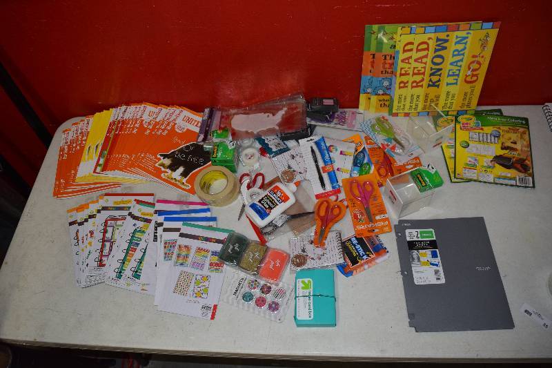 lot 55 image: Miscellaneous Classroom and Office Supplies