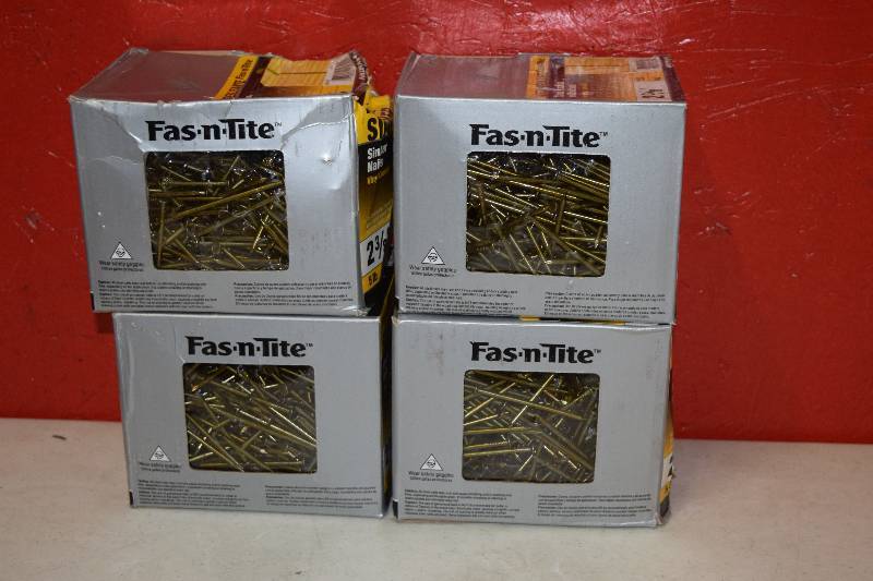 lot 90 image: 4 Boxes Fas-n-Tite Sinker Nails