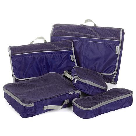lot 99 image: TravelSmith Smart Pack Organizers 5 Piece Set