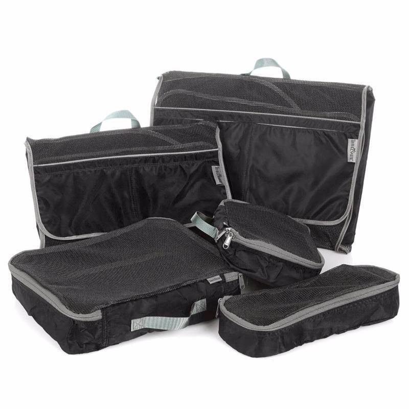 lot 100 image: TravelSmith Smart Pack Organizers 5 Piece Set