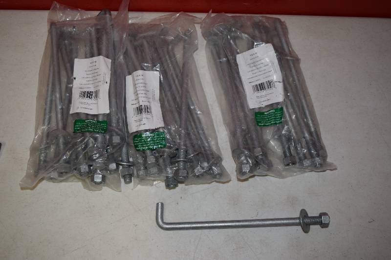 lot 106 image: 30 Hot Dipped Galvenized Anchor Bolts