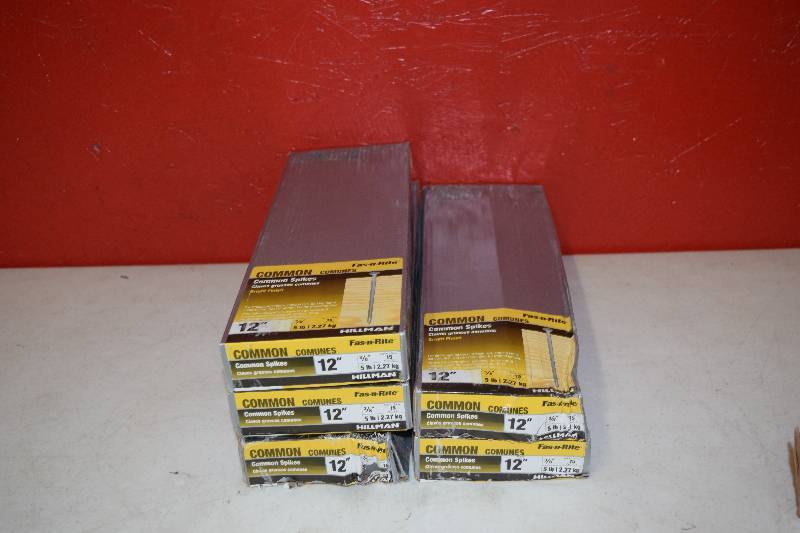 lot 108 image: 5 Boxes Fas-N-Rite Common Spikes